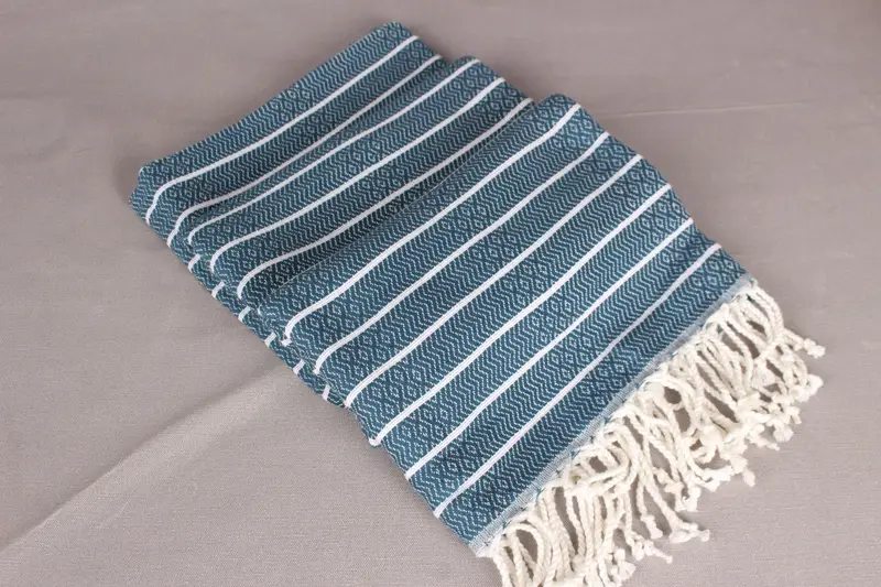 Beach Theme Wedding Gift, Halloween Gifts, Bridal Shower Favors, Beach towel, 70x40 Cotton Striped Towel, Peshtemal Towel USA, Bridesmaid Gifts - 7