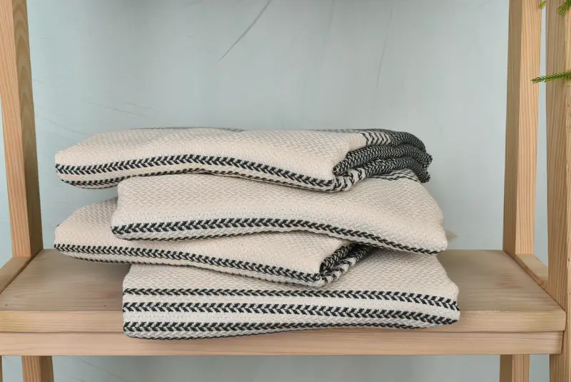 Bridal Shower Gift, 70x40 Cotton Striped Towel, Wedding Gift Ideas, Bachelorette Towel, Gifts For Him, Sand-resistant towel, Decorative Towel - 7