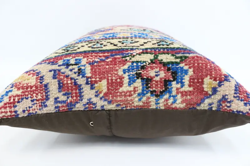 Shabby Chic Pillow Cover, 16x24 Red Cushion Case, Pillow Cover, Interior Designer Pillow, Gift Pillow, Vintage Kilim Throw Pillow - 5
