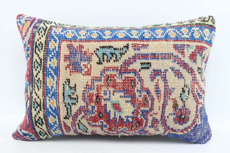 Shabby Chic Pillow Cover, 16x24 Red Cushion Case, Pillow Cover, Interior Designer Pillow, Gift Pillow, Vintage Kilim Throw Pillow - 1