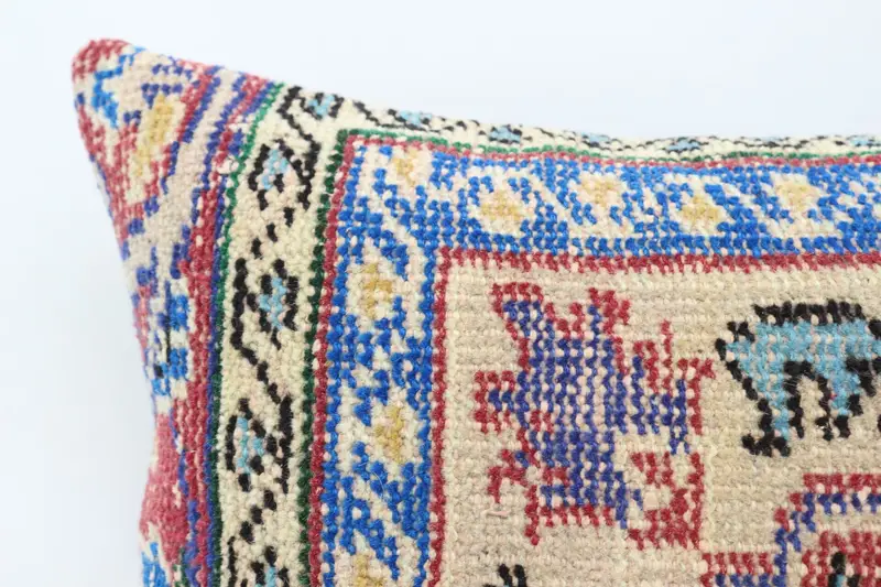 Shabby Chic Pillow Cover, 16x24 Red Cushion Case, Pillow Cover, Interior Designer Pillow, Gift Pillow, Vintage Kilim Throw Pillow - 2