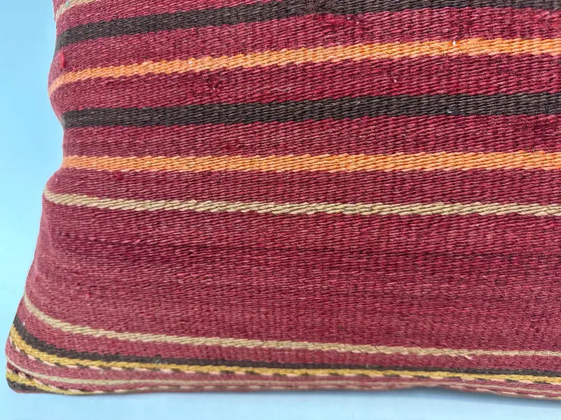 Nautical Throw Pillow, Pastel Pillow, 20x28 Orange Cushion, Gift Pillow, Antique Pillows, Vintage Kilim Pillow, Pillow Cover, Turkish Bench Pillow - 2