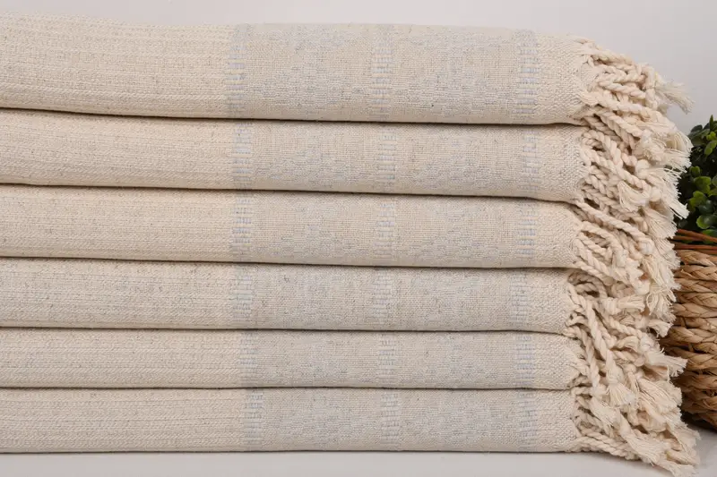 Summer Gift, Large Turkish Towel, 70x36 Linen Kilim Design Towel, Bridal Shower Favors, Bridal Shower Gifts, Beach Wedding Favor, Decorative Towel - 2