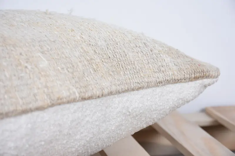 Luxury Pillow Case, Interior Designer Pillow, Turkish Pillow, Ethnical Kilim Rug Pillow, Pillow Cover, 12x20 Beige Pillow Sham, Outdoor Pillow Sham - 7