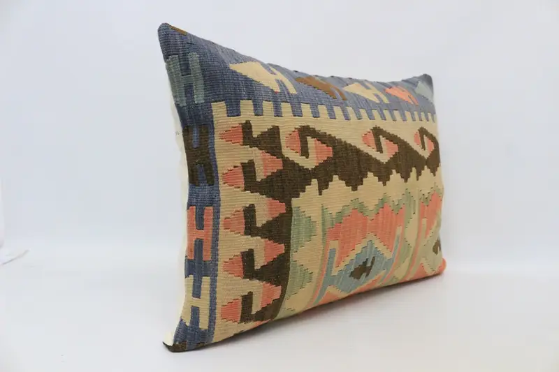 Gift Pillow, Turkish Pillow, Vintage Pillow, Hippie Throw Cushion, 20x28 Brown Pillow Sham, Handmade Throw Pillow Sham, Decorative Cushion, Pillow - 3