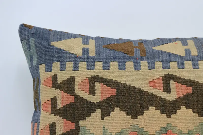 Gift Pillow, Turkish Pillow, Vintage Pillow, Hippie Throw Cushion, 20x28 Brown Pillow Sham, Handmade Throw Pillow Sham, Decorative Cushion, Pillow - 2