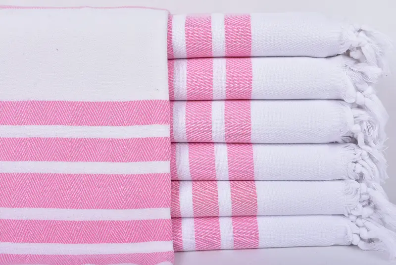 Summer Towel, Beach Theme Wedding Gift, Large Turkish Towel, Bridesmaid Favors, 70x40 Cotton Herringbone Towel, Travel towel, Best Friend Gift - 1