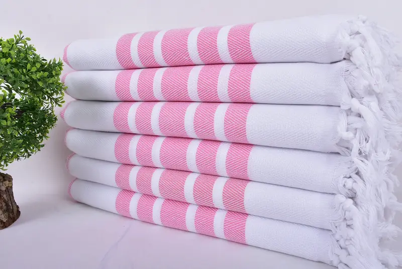 Summer Towel, Beach Theme Wedding Gift, Large Turkish Towel, Bridesmaid Favors, 70x40 Cotton Herringbone Towel, Travel towel, Best Friend Gift - 3