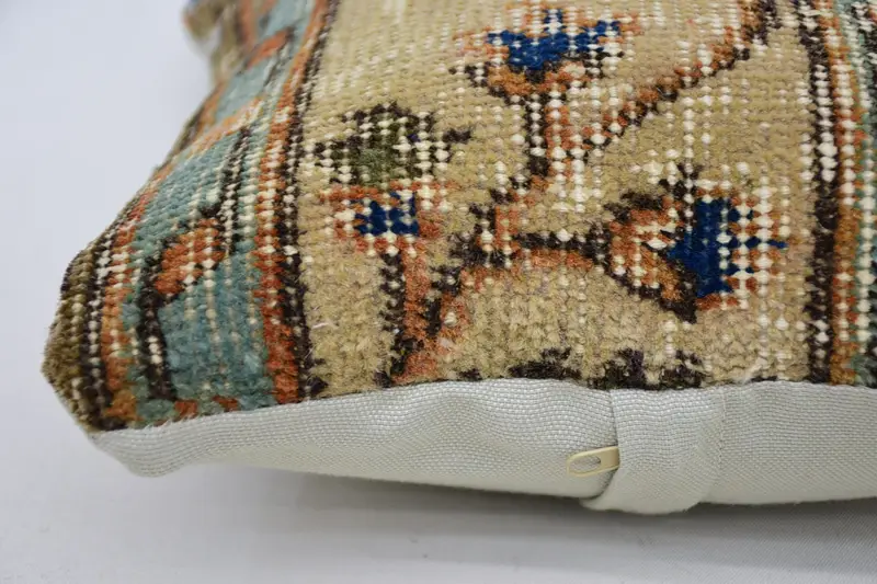 Kilim Pillow Cover, Pillow, Outdoor Throw Cushion Cover, Vintage Kilim Pillow, 12x12 Beige Pillow Case, Turkish Kilim Pillow - 5