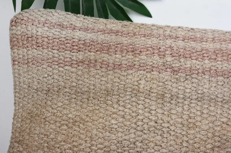 Car Pillow Case, Retro Pillow, Vintage Kilim Pillow, 8x16 Beige Cushion Cover, Interior Designer Pillow, Cushion Case, Kilim Pillow - 2