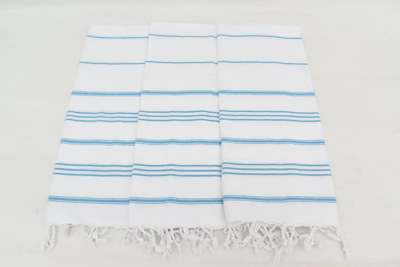 Geschenk für ihn, 40x24 Baumwollstreifentuch, kleine Badetücher, Brautdusche Gunst, monogrammiertes Handtuch, Monogrammküchentuch, handgefertigtes Geschenk - 7