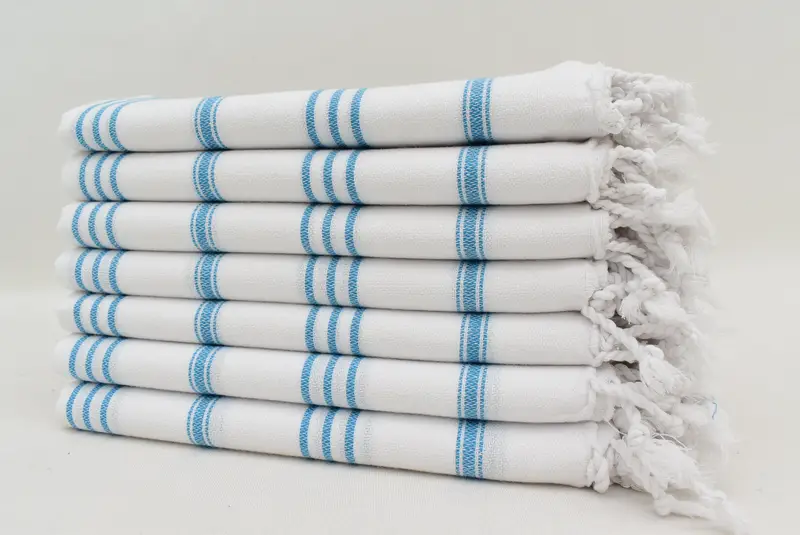 Geschenk für ihn, 40x24 Baumwollstreifentuch, kleine Badetücher, Brautdusche Gunst, monogrammiertes Handtuch, Monogrammküchentuch, handgefertigtes Geschenk - 3
