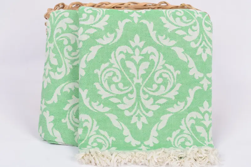 68x36 Cotton Baroque Towel, Wedding Hand Made Gift, Best Beach Towel, Hammam towel, Engagement Gift, Extra large Turkish bath towel, Summer Gift - 6
