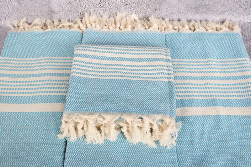 70x40 Cotton Striped Towel, Sand-free towel, Turkish Towel Beach, Gift Towel, Bachelor Gifts, Girls Weekend Getaways Ideas, Turkish Towel Bulk - 4