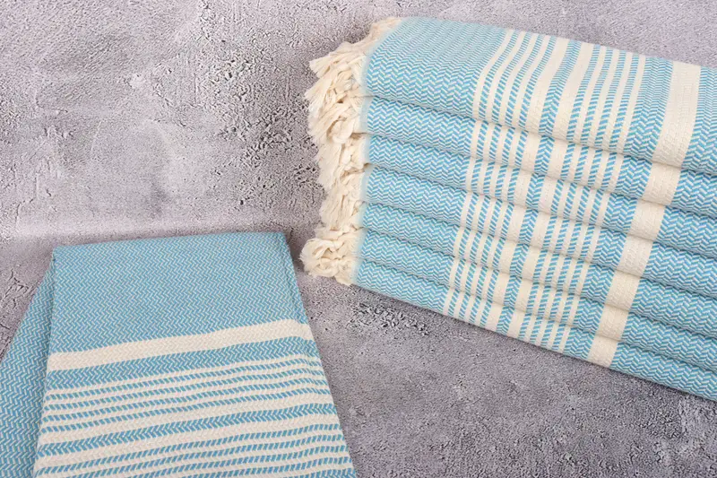 70x40 Cotton Striped Towel, Sand-free towel, Turkish Towel Beach, Gift Towel, Bachelor Gifts, Girls Weekend Getaways Ideas, Turkish Towel Bulk - 2