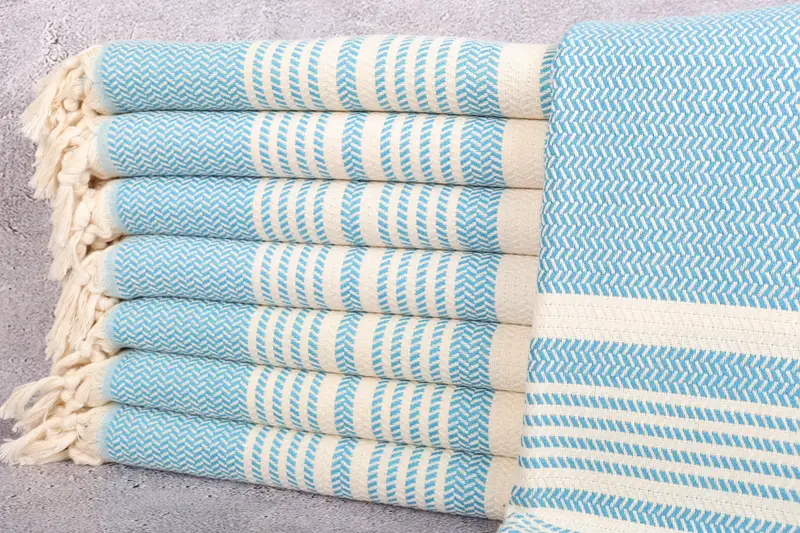 70x40 Cotton Striped Towel, Sand-free towel, Turkish Towel Beach, Gift Towel, Bachelor Gifts, Girls Weekend Getaways Ideas, Turkish Towel Bulk - 1