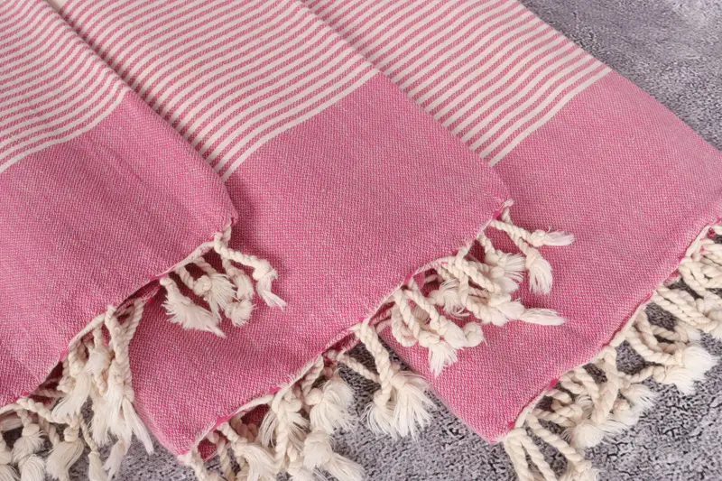 Bridal Shower Gift, Gift For Her, 70x40 Cotton Striped Towel, Sand-resistant Turkish towel for the beach, Employee Gifts, Monogram Turkish Towel - 5