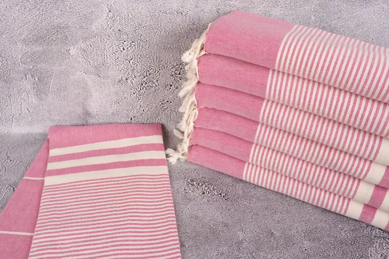 Bridal Shower Gift, Gift For Her, 70x40 Cotton Striped Towel, Sand-resistant Turkish towel for the beach, Employee Gifts, Monogram Turkish Towel - 2