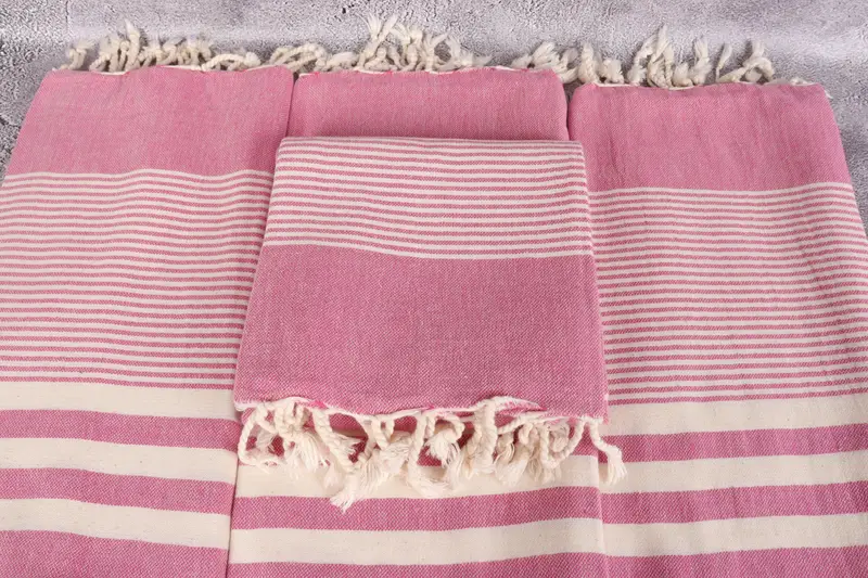 Bridal Shower Gift, Gift For Her, 70x40 Cotton Striped Towel, Sand-resistant Turkish towel for the beach, Employee Gifts, Monogram Turkish Towel - 4