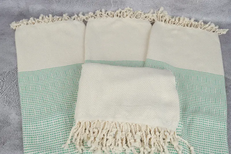 Personalized Towel, Gifts For Him, Monogrammed Beach Towel, 70x40 Cotton Diamond Towel, Peshtemal, Handwoven organic Turkish towel for spa - 4