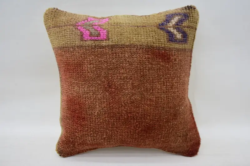 12x12 Red Pillow Sham, Vintage Kilim Throw Pillow, Home Decor Pillow, Designer Throw Pillow, Gift Pillow, Cushion, Outdoor Throw Cushion Cover - 1