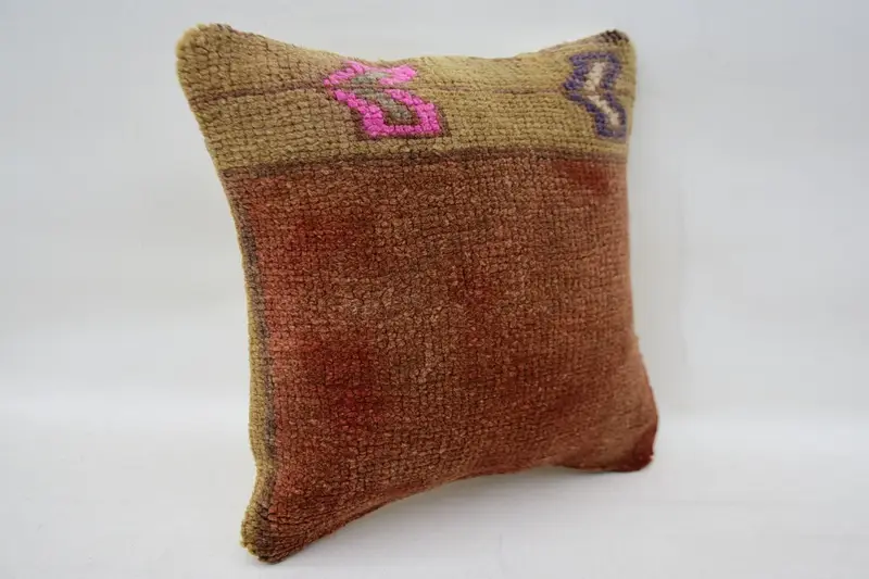12x12 Red Pillow Sham, Vintage Kilim Throw Pillow, Home Decor Pillow, Designer Throw Pillow, Gift Pillow, Cushion, Outdoor Throw Cushion Cover - 2