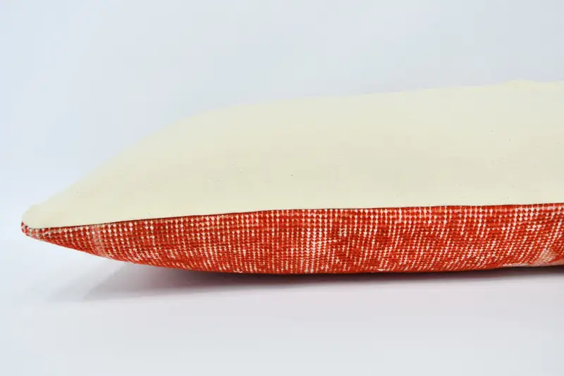Pillow, Office Chair Cushion Case, Kilim Pillow, Turkish Kilim Pillow, Ethnic Pillow Cover Pillow, 12x36 Red Pillow Sham, Vintage Kilim Pillow - 6