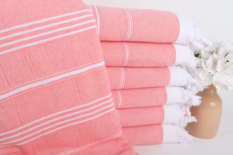 70x36 Cotton Striped Terry Towel, Quick-Dry Beach Towel, Custom Beach Towel, Large Beach Towel Personalized, Best Friend Gift Ideas, Fouta towel - 1