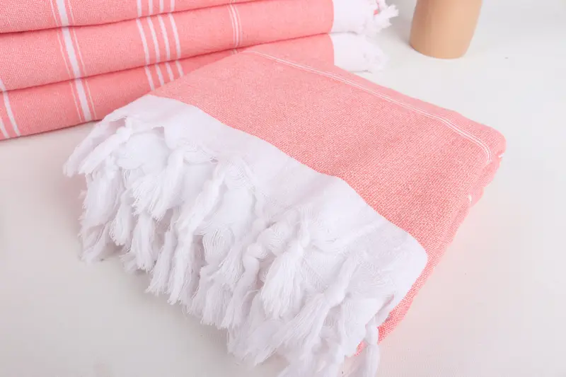 70x36 Cotton Striped Terry Towel, Quick-Dry Beach Towel, Custom Beach Towel, Large Beach Towel Personalized, Best Friend Gift Ideas, Fouta towel - 4