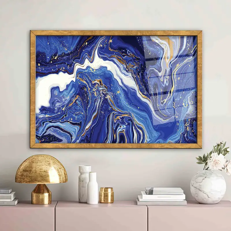 Elegant Printed Glass: Modern Marble Design for Contemporary Spaces