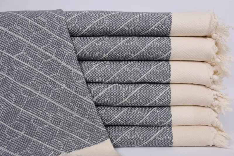 Bridesmaid Gifts, Gym Towel, 36x18 Cotton Geometric Towel, Beach Theme Bachelorette Party, Christmas Hand Towel, Turkish Tea Towel, Wedding Favors - 1