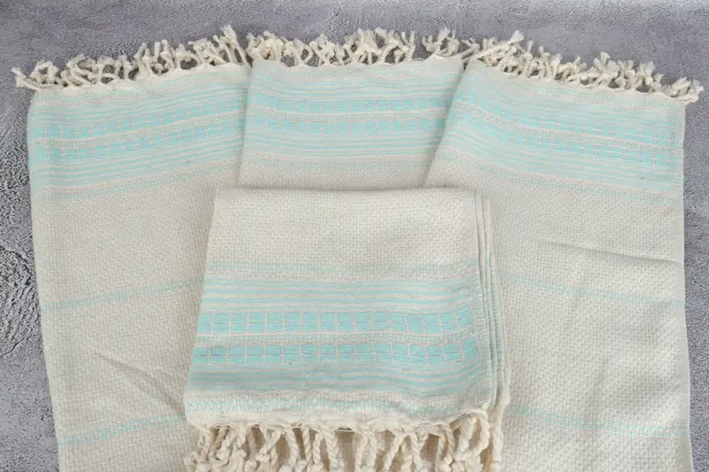 40x20 Linen Striped Towel, Monogram Hand Towel, Spa Towel, Custom Wedding Gifts, Summer Gift, Custom Hand Towel, Valentines Gift, Turkish Hand Towel - 4