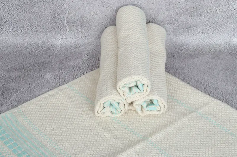 40x20 Linen Striped Towel, Monogram Hand Towel, Spa Towel, Custom Wedding Gifts, Summer Gift, Custom Hand Towel, Valentines Gift, Turkish Hand Towel - 7