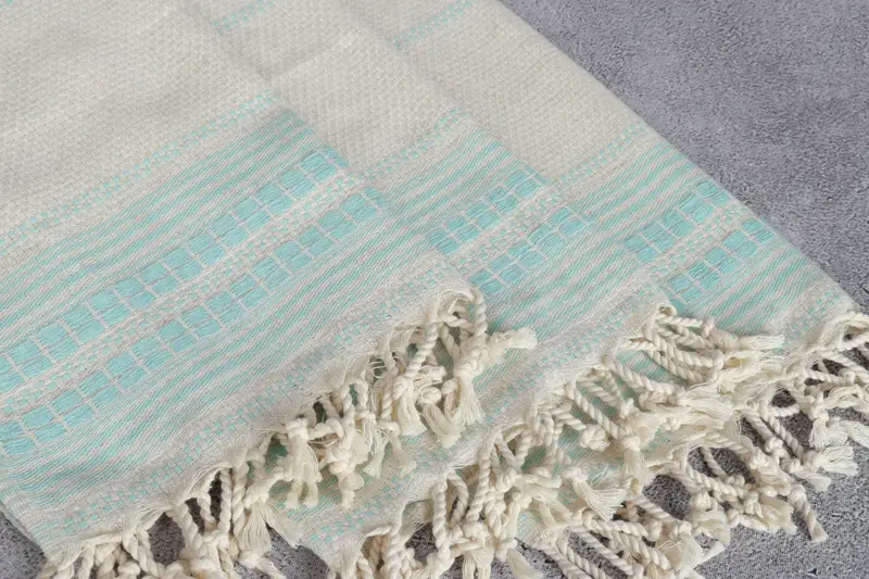 40x20 Linen Striped Towel, Monogram Hand Towel, Spa Towel, Custom Wedding Gifts, Summer Gift, Custom Hand Towel, Valentines Gift, Turkish Hand Towel - 5