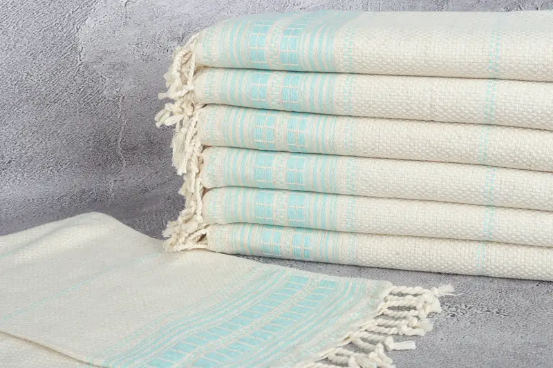 40x20 Linen Striped Towel, Monogram Hand Towel, Spa Towel, Custom Wedding Gifts, Summer Gift, Custom Hand Towel, Valentines Gift, Turkish Hand Towel - 2