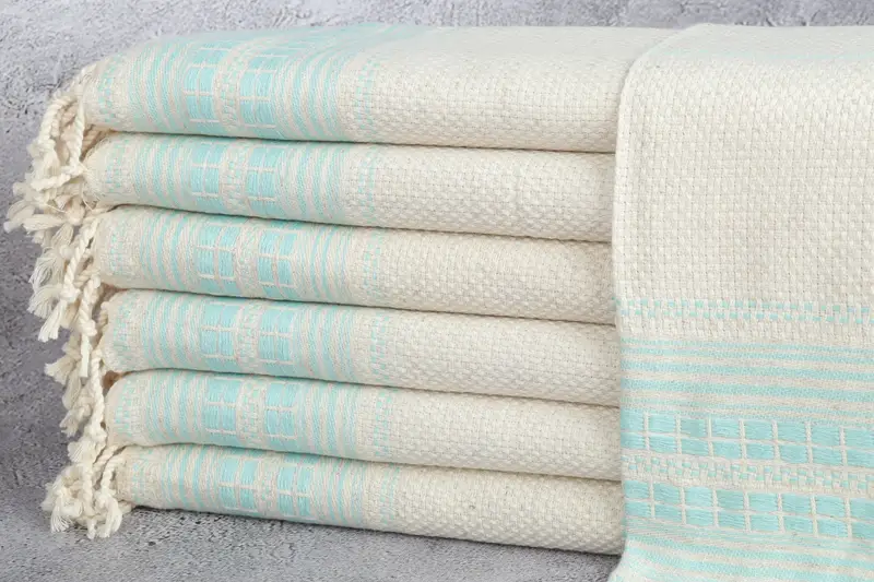 40x20 Linen Striped Towel, Monogram Hand Towel, Spa Towel, Custom Wedding Gifts, Summer Gift, Custom Hand Towel, Valentines Gift, Turkish Hand Towel - 1