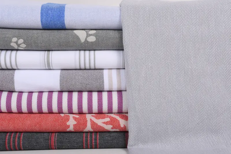 Organic Beach Towel, Quick-Dry Beach Towel, Peshtemal Towel, Bachelor Gifts, Turkish Towel Personalized, Family Gift, 70x40 Cotton Set of 8 Towel - 1