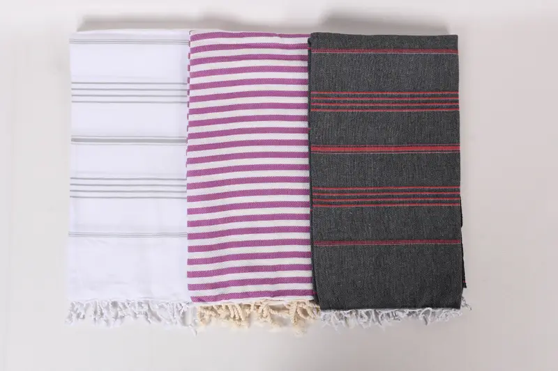 Organic Beach Towel, Quick-Dry Beach Towel, Peshtemal Towel, Bachelor Gifts, Turkish Towel Personalized, Family Gift, 70x40 Cotton Set of 8 Towel - 7