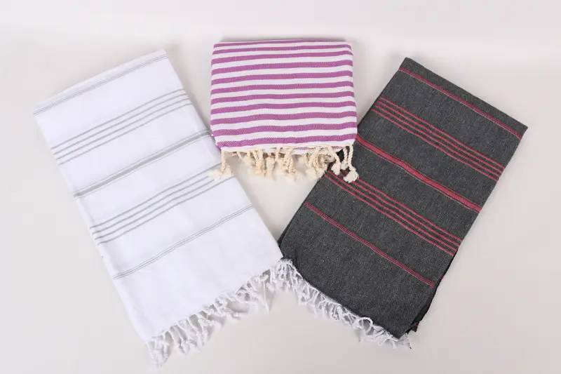 Organic Beach Towel, Quick-Dry Beach Towel, Peshtemal Towel, Bachelor Gifts, Turkish Towel Personalized, Family Gift, 70x40 Cotton Set of 8 Towel - 6
