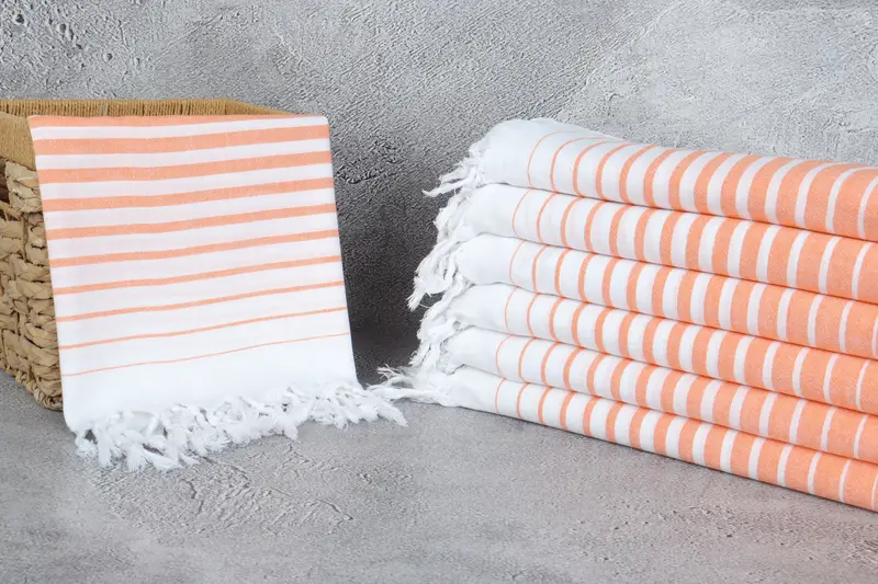 68x36 Cotton Striped Towel, Turkish hand towel, Organic Beach Towel, Beach towel, Personalized Wedding Gift For Couple, Monogram Turkish Towel - 3