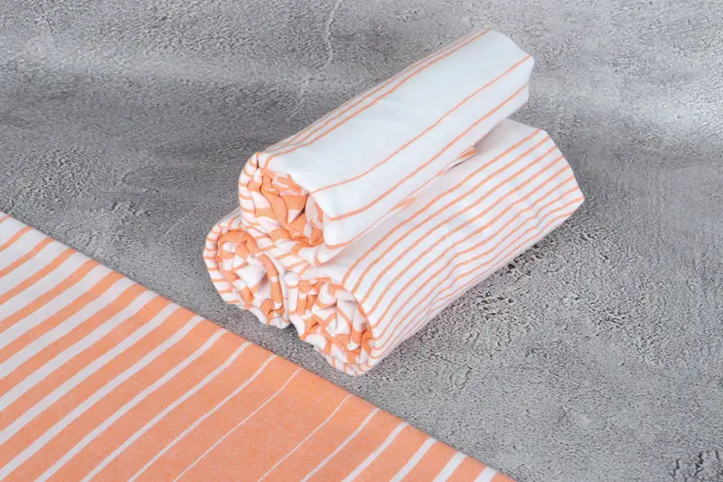 68x36 Cotton Striped Towel, Turkish hand towel, Organic Beach Towel, Beach towel, Personalized Wedding Gift For Couple, Monogram Turkish Towel - 8