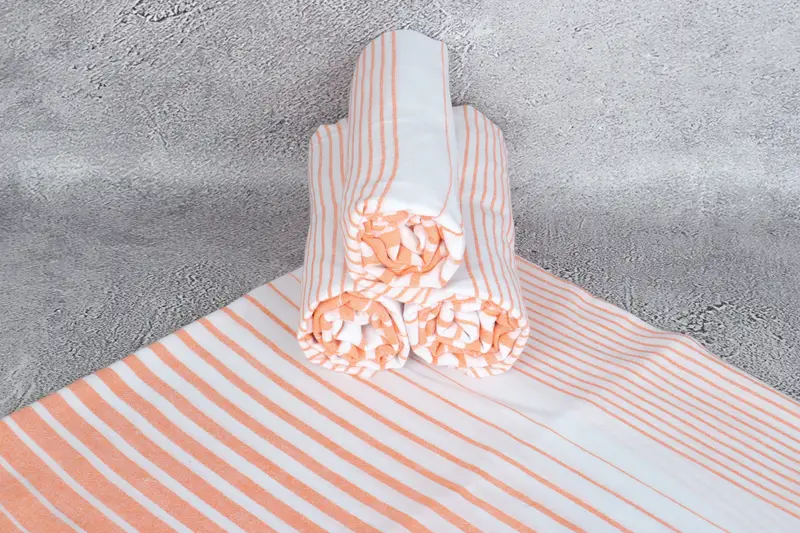 68x36 Cotton Striped Towel, Turkish hand towel, Organic Beach Towel, Beach towel, Personalized Wedding Gift For Couple, Monogram Turkish Towel - 7