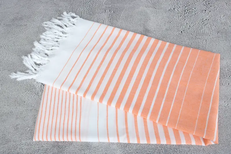 68x36 Cotton Striped Towel, Turkish hand towel, Organic Beach Towel, Beach towel, Personalized Wedding Gift For Couple, Monogram Turkish Towel - 6