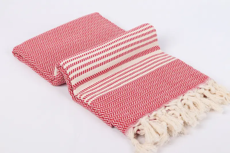 Thin towel, Personalised Gift, First Wedding Anniversary Gift, 70x40 Cotton Striped Towel, Personalized Bridesmaid Gift, Monogrammed Beach Towel - 6