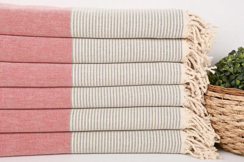 Guest Towel, Custom Beach Towels, Wedding Favors, Monogram Turkish Towel, Memorial Gift, Best Wedding Gift, Custom Gift, 70x40 Cotton Striped Towel - 2