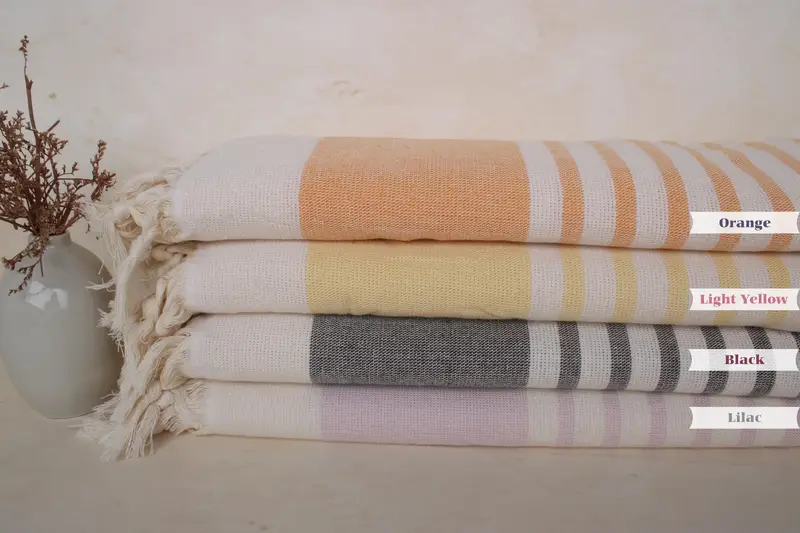 Anpassendes türkisches Handtuch, individuelle Handtücher, leichtes türkisches Handtuch, 64x36 Baumwollgestreifte Terry -Handtuch, Fitnesshandtuch, gestickeltes Handtuch, Badetuch - 2