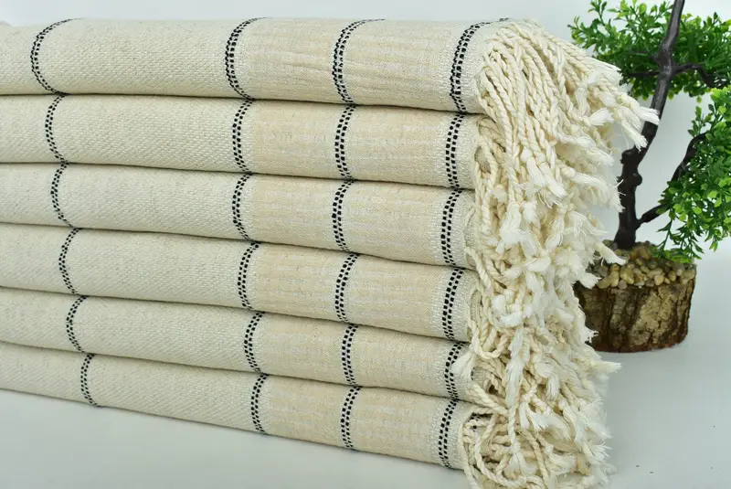 Bridesmaid Favors, Personalized Turkish Towel, Bachelorette Party Decorations, Eco-Friendly Turkish Towel, Custom Towel, 70x40 Linen Striped Towel - 3
