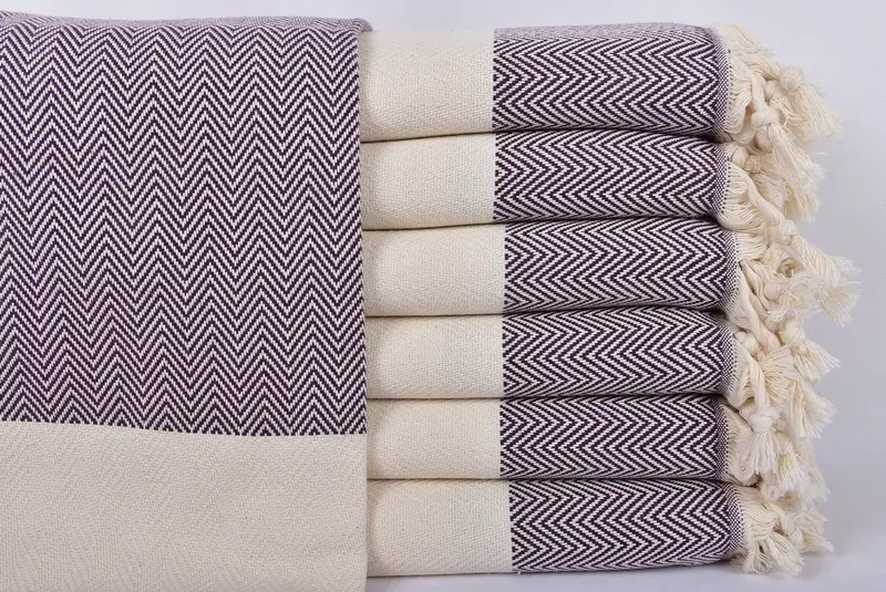 Custom Wedding Towel, Boyfriend Christmas Gift, Gifts For Him, 70x40 Cotton Herringbone Towel, Monogrammed Beach Towel, Personalized Wedding Gift - 1