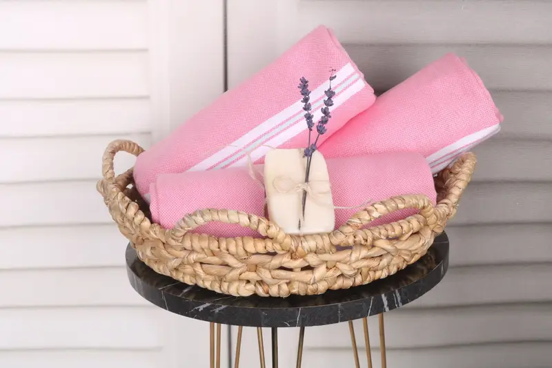 Best Friend Gift, Turkish Towel USA, Bachelorette Gifts, 68x40 Cotton Striped Towel, Peshtemal, Best lightweight Turkish towel for travel USA - 4