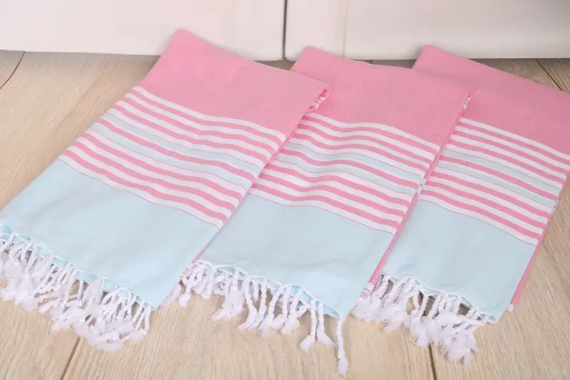 Best Friend Gift, Turkish Towel USA, Bachelorette Gifts, 68x40 Cotton Striped Towel, Peshtemal, Best lightweight Turkish towel for travel USA - 6